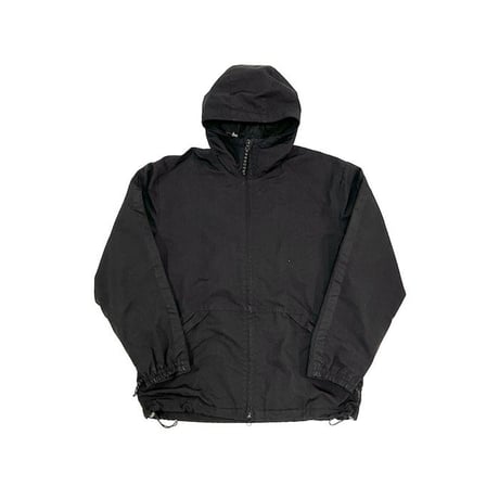 【USED】00'S STUSSY RIPSTOP NYLON HOODED JACKET BLACK