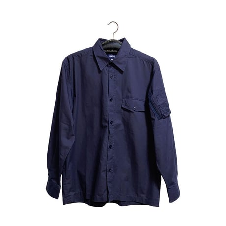 【USED】90'S STUSSY UTILITY POCKET SHIRT