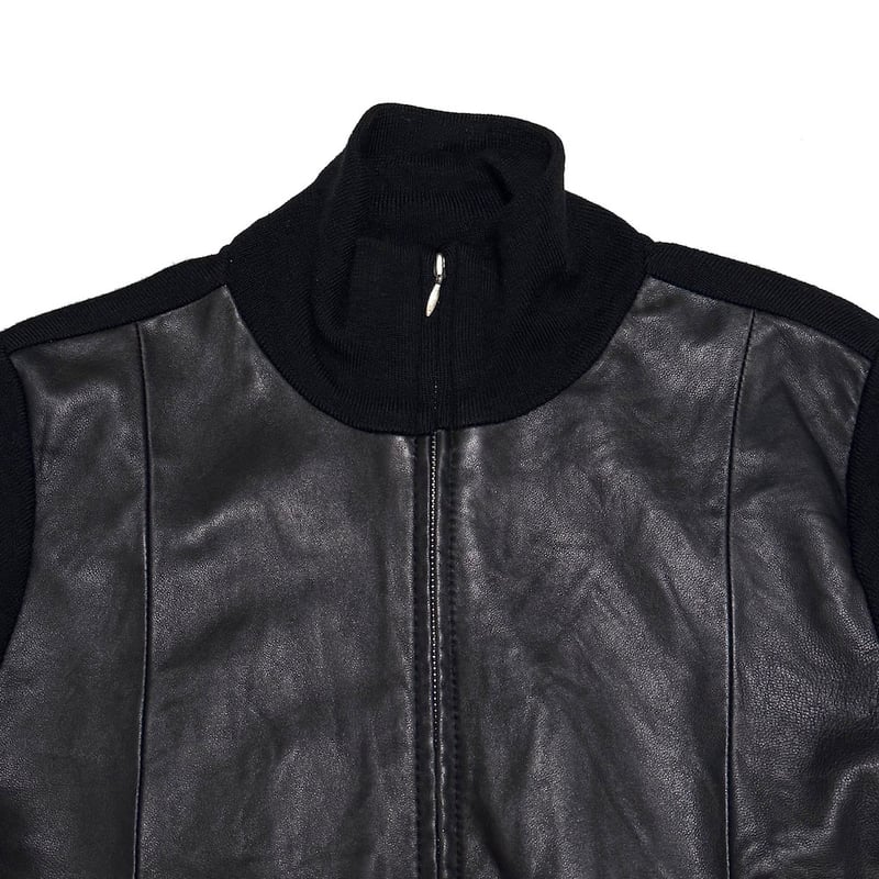 USED】00's Eddie Bauer Leather × Merino Wool Hy