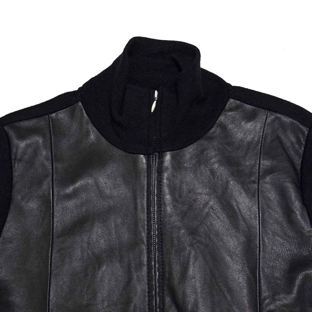 USED】00's Eddie Bauer Leather × Merino Wool Hy