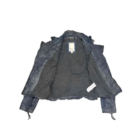 【USED】00's ESPRIT CRINKLE LAMB LEATHER MOTO JACKET