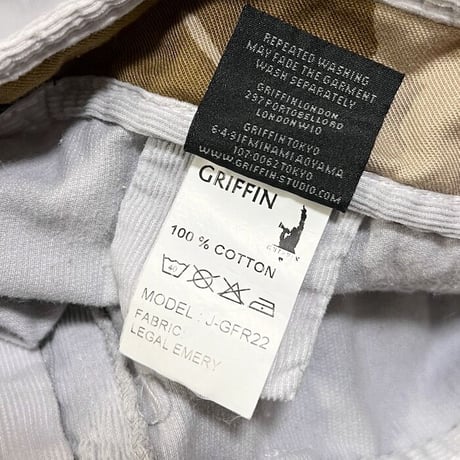 【USED】00'S GRIFFIN GIMMICK CORCUROY PANTS