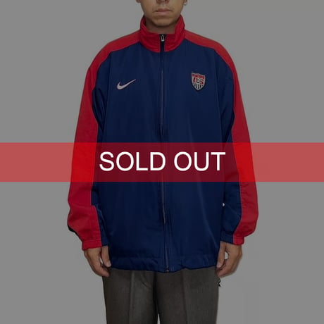 【USED】90'S NIKE USA SOCCER TRACK JACKET