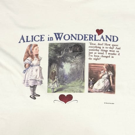 【USED】00's ALICE in WONDERLAND CHIBI T-SHIRT
