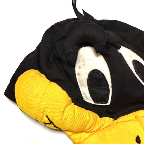 【USED】80's Warner Bros. Looney Tunes Daffy Duck Plush Cap