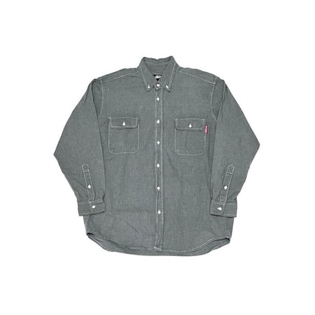 【USED】80'S OLD STUSSY OVERSIZED B.D. SHIRT