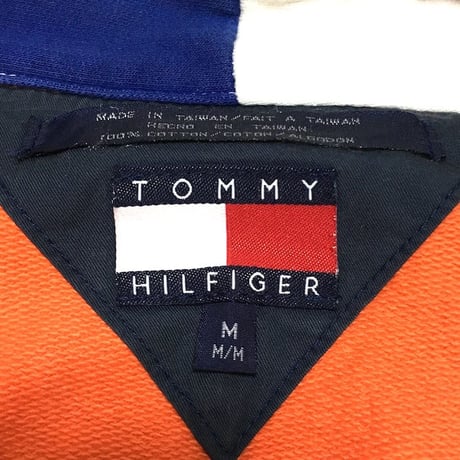 【USED】90'S TOMMY HILFIGER HI-NECK ZIP SWEAT TOP