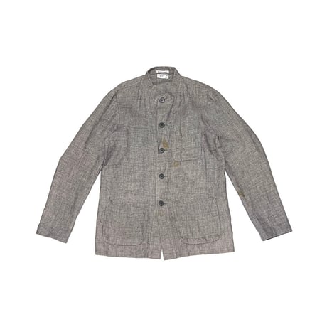 【USED】90's agnès b. HOMME LINEN JACKET GRAY