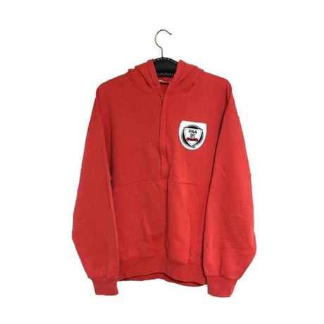 【USED】90'S FILA PULLOVER HOODIE MADE IN ITALY