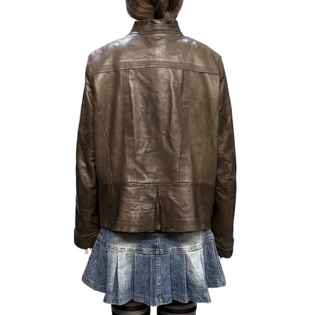 【USED】2010's Jake’s Leather Stand Collar Jacket