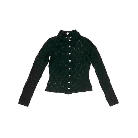 【USED】90's ONLY HEARTS N.Y.C. LACE BLOUSE