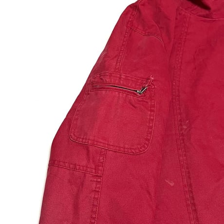 【USED】90's-00's Mousqueton DIAGONAL ZIP DUCK HOODED JACKET