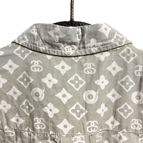 【USED】80'S-90’S OLD STUSSY MONOGRAM SHIRT