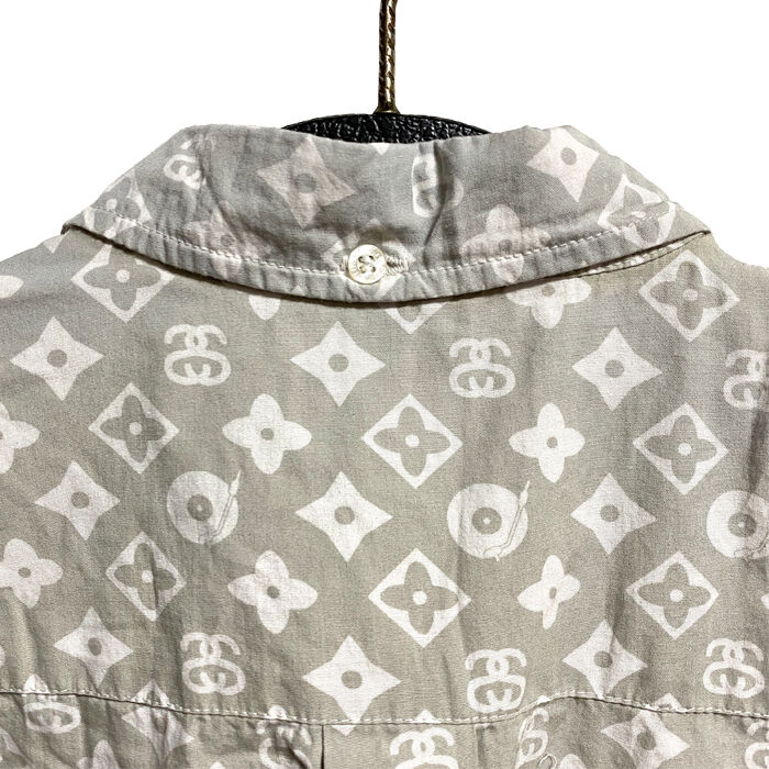 USED】80'S-90'S OLD STUSSY MONOGRAM SHIRT | KON USED】80'S-90'S OLD STUSSY MONOGRAM SHIRT | KON