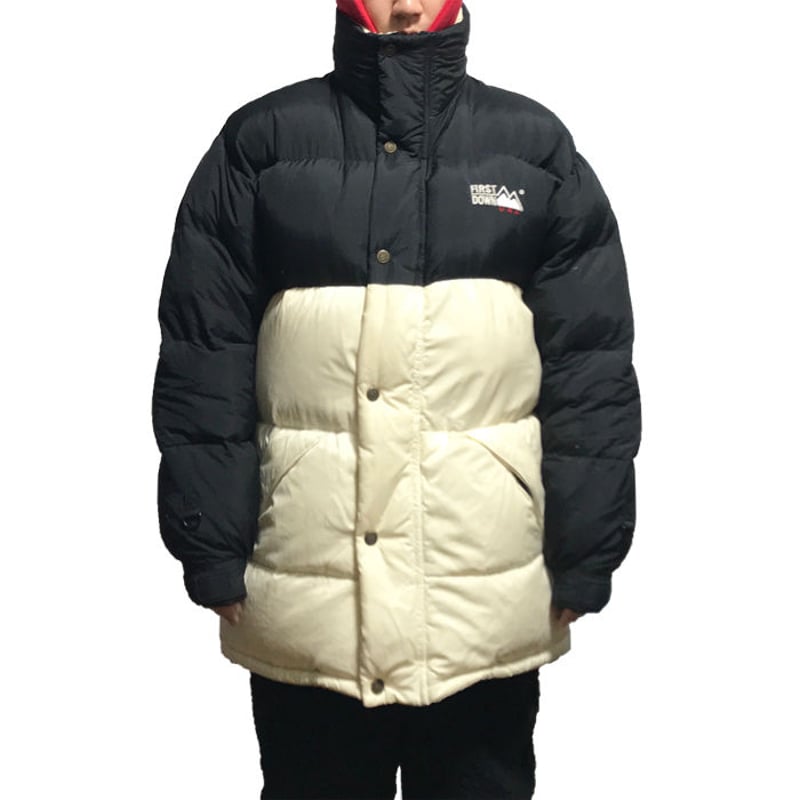 FIRST DOWN USA 90s ハニカムリップナイロンZIPジャケットXL USED】90'S FIRST DOWN USA DOWN JACKET | KONBINI
