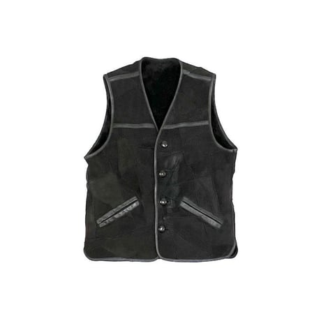 【USED】90'S MR. JUNKO JEANS MOUTON VEST