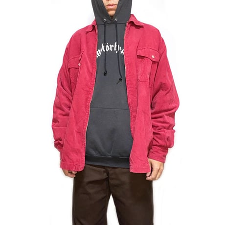 【USED】90'S VINCENZO CORDUROY ZIP SHIRT