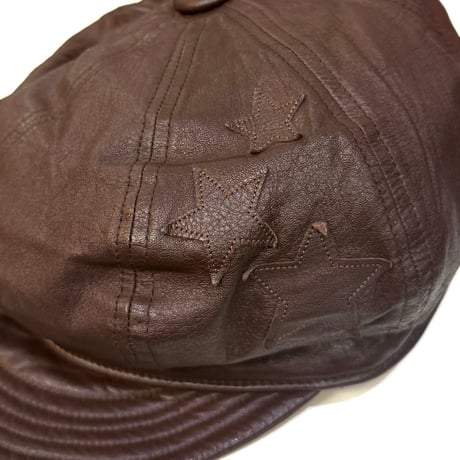 【USED】90's HYSTERICS Star Patch Leather Casquette