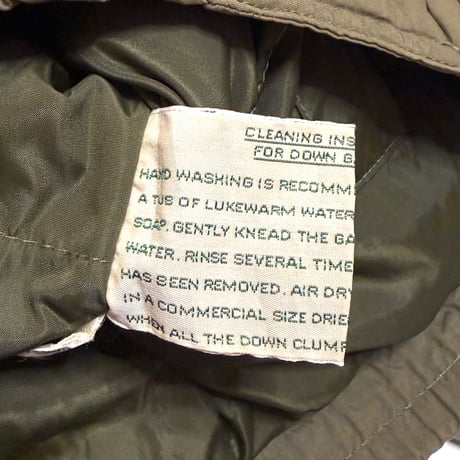 【USED】90's L.L.Bean GOOSE DOWN JACKET MILITARY KHAKI