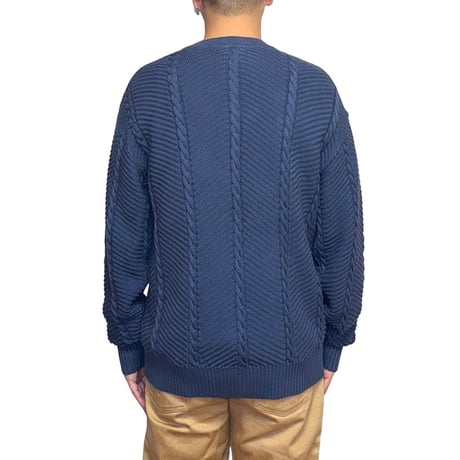 【USED】80's Salvatore Ferragamo COTTON KNIT SWEATER