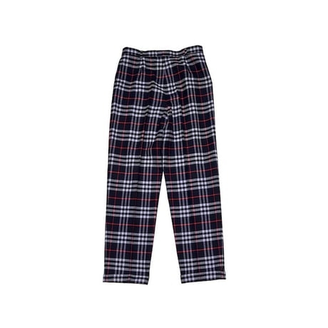【USED】80'S-90'S BURBERRYS NAVY NOVA CHECK TROUSERS MADE IN ENGLAND