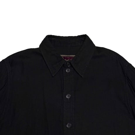 【USED】90's Christopher Nemeth Black Cotton Shirt