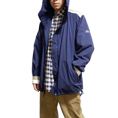 【USED】90'S-00'S STUSSY NYLON HOODED JACKET