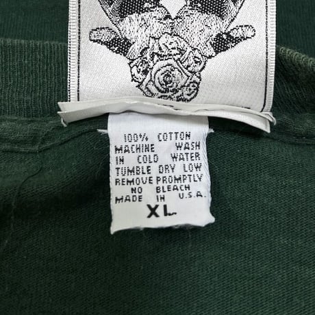【USED】90'S ANARCHIC ADJUSTMENT "PULSE MAN" L/S T-SHIRT GREEN