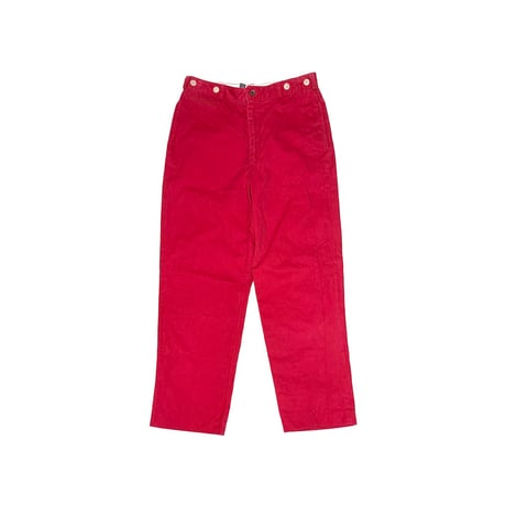 【USED】90's Ralph Lauren COTTON WORK TROUSERS RED