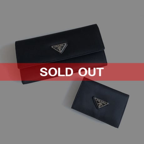 【USED】PRADA NYLON LONG WALLET & CARD CASE