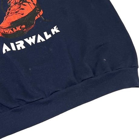 【USED】80'S-90'S OLD AIRWALK BOOTS PRINT SWEATSHIRT