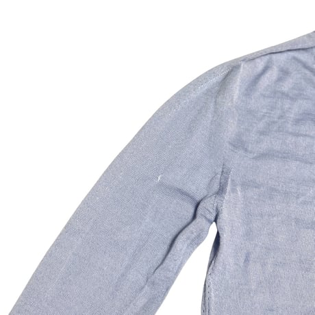【USED】2010's JIL SANDER Cashmere Silk Knit Cardigan Light Blue