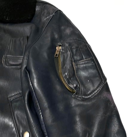 【USED】70's FRENCH AIR FORCE FLIGHT LEATHER JACKET