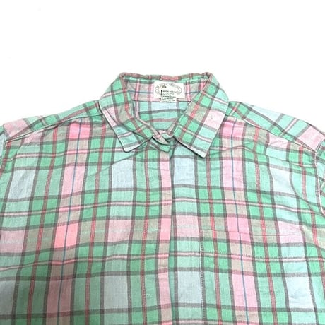 【USED】90'S MARSH LANDING NARD FLANNEL CHECK SHIRT