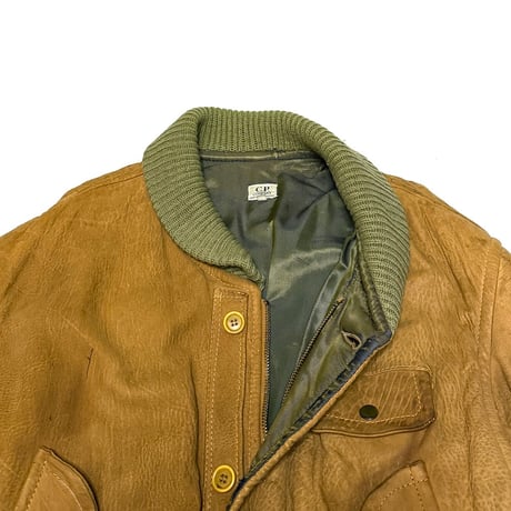 【USED】C.P.COMPANY IDEAS FROM MASSIMO OSTI 1985AW LEATHER BOMBER JACKET