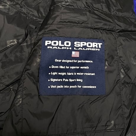 【USED】90'S POLO SPORT RALPH LAUREN DOWN VEST