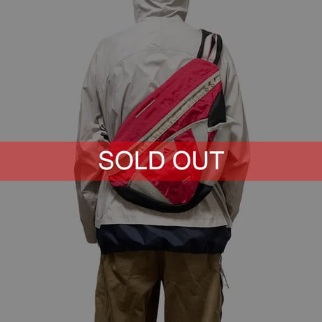 【USED】00'S ADIDAS ONE SHOULDER BODY BAG RED