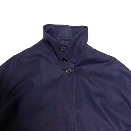 【USED】80's Burberrys ONE PANEL SLEEVE BALMACAAN COAT NAVY MADE IN ENGLAND