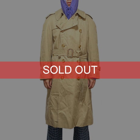 【USED】90'S AQUASCUTUM TRENCH COAT MADE IN ENGLAND