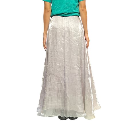【USED】90'S-00'S METALLIC SHEER LONG SKIRT