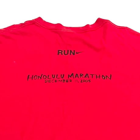 【USED】00'S NIKE TEAM HONOLULU MARATHON 迅 T-SHIRT