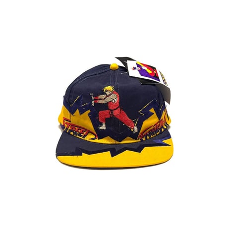 【DEAD STOCK】1996 VEGA × Street Fighter II “Ken”① Snapback Cap Made for Italy