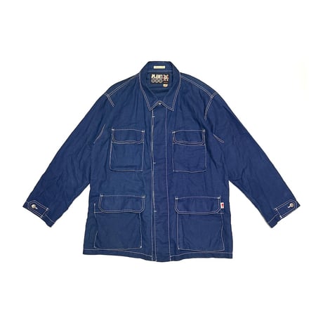 【USED】90's JPG JEAN’S by GAULTIER Linen Work Jacket with Detachable Pocket