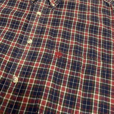 【USED】90'S TIMBERLAND RUGGED FIT B.D. CHECK SHIRT