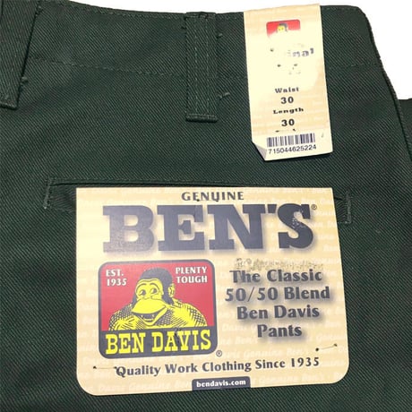 【DEAD STOCK】90'S BEN DAVIS WORK PANTS