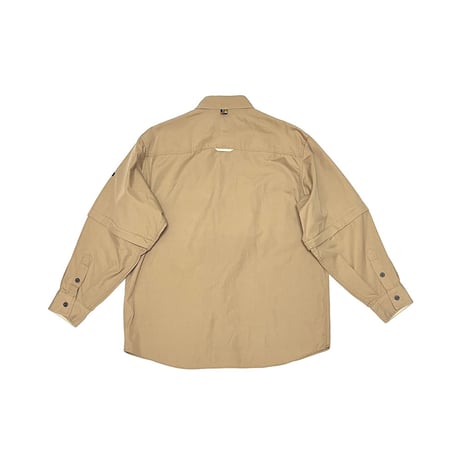 【USED】00's AIRWALK DETACHABLE GIMMICK SHIRT BEIGE