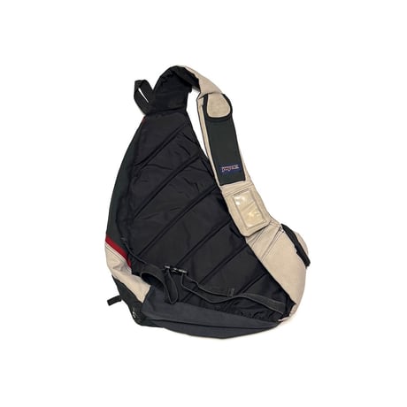 【USED】90's-00's JANSPORT Sling backpack Gray×Red×Beige