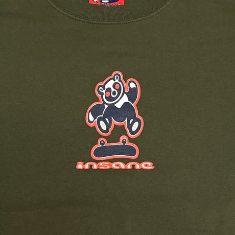 【USED】00's insane Skateboards Skate Bear T-shirt