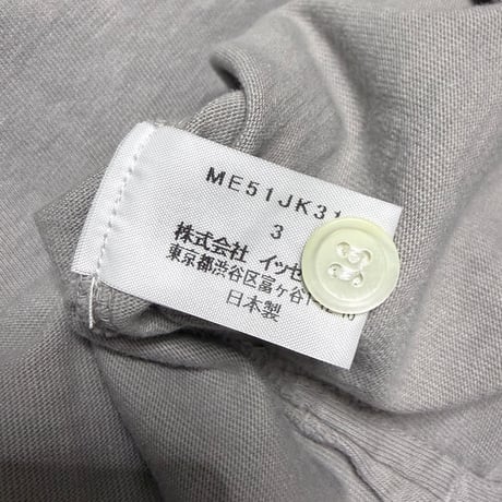 【DEAD STOCK】90's ISSEY MIYAKE 3D Pocket Henley Neck T-Shirt