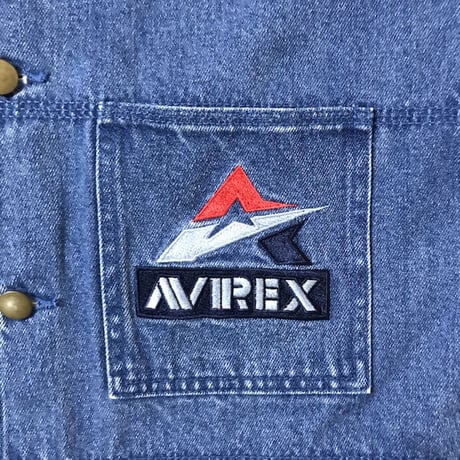 【USED】90'S AVIREX DENIM SHIRT JACKET